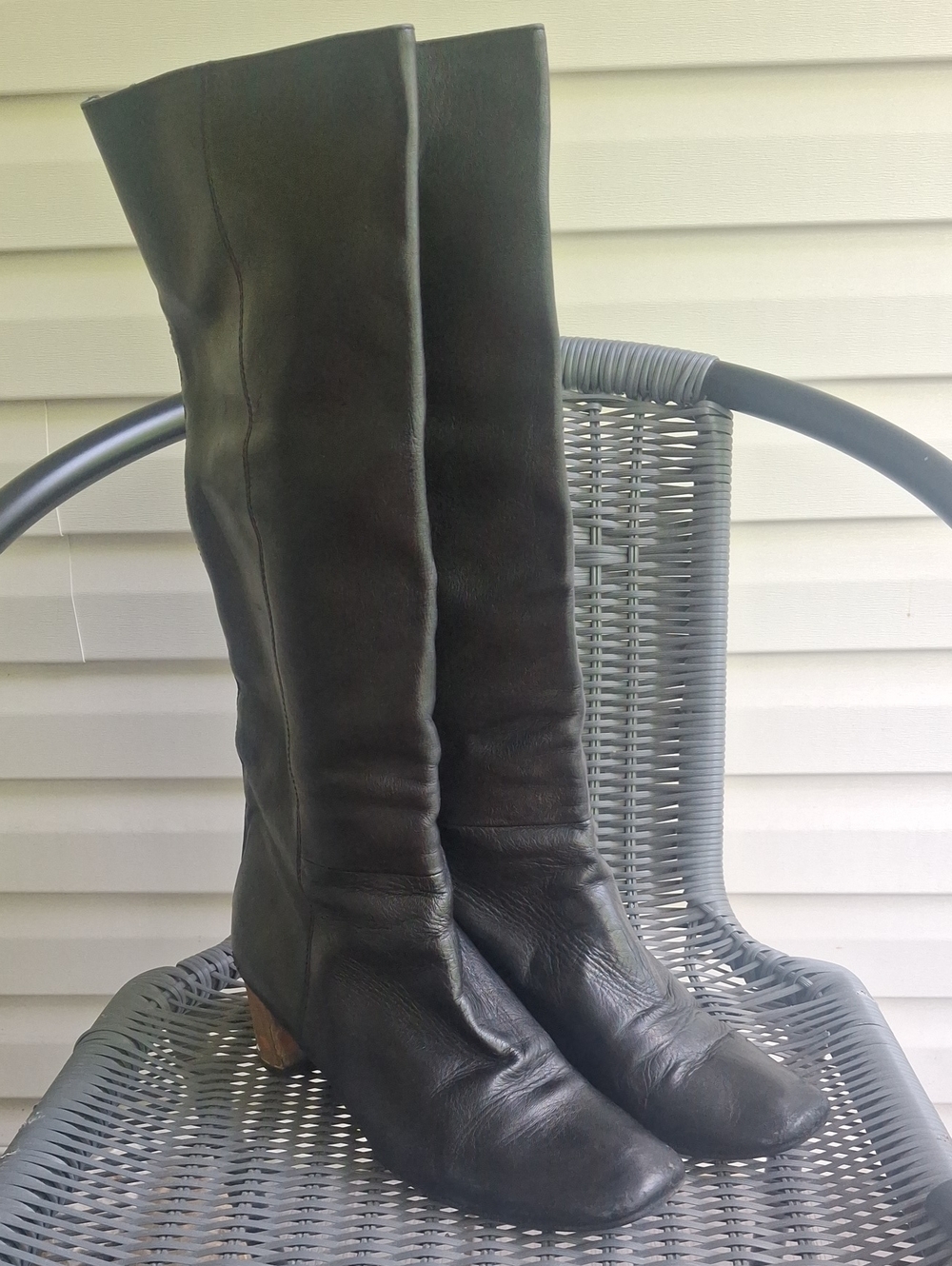 kate spade Black Knee Leather Boots